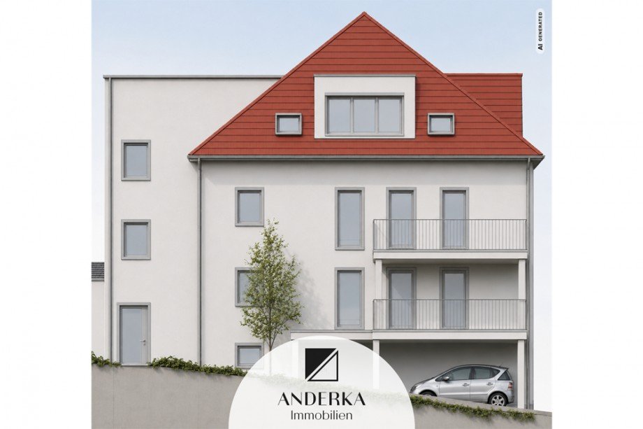 Ansicht West Etagenwohnung Krumbach