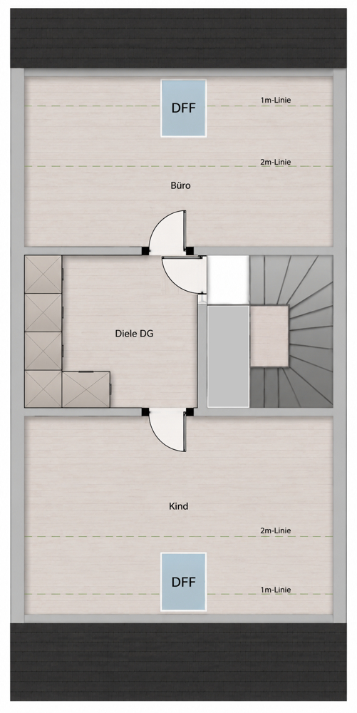 Grundriss DG Reihenmittelhaus Offingen