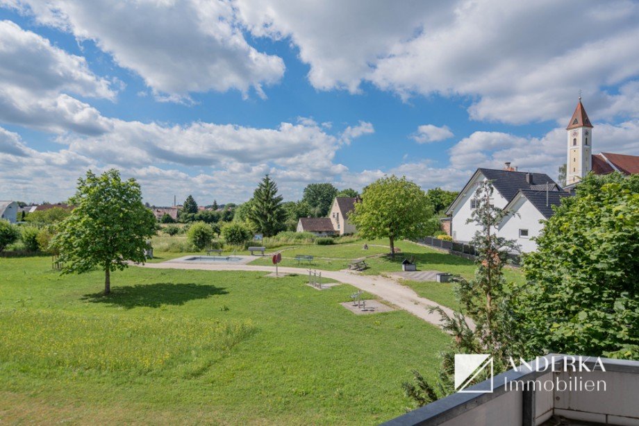 Ausblick Etagenwohnung Offingen