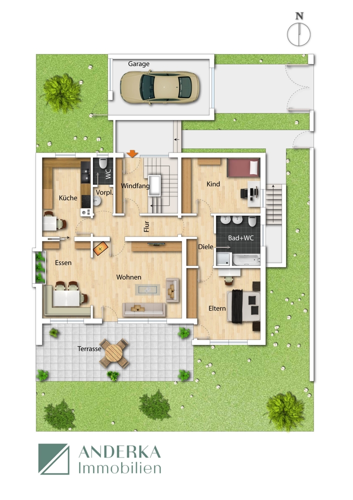 Erdgeschoss Einfamilienhaus Gundelfingen an der Donau / Echenbrunn