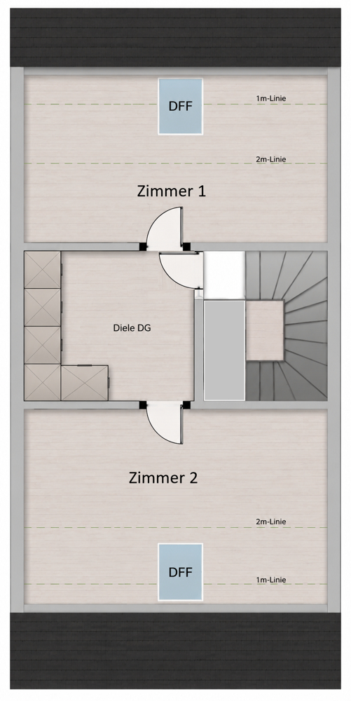 Grundriss DG Reihenmittelhaus Offingen