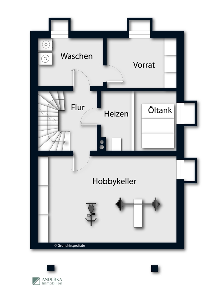 Keller Doppelhaush�lfte Bibertal / Opferstetten