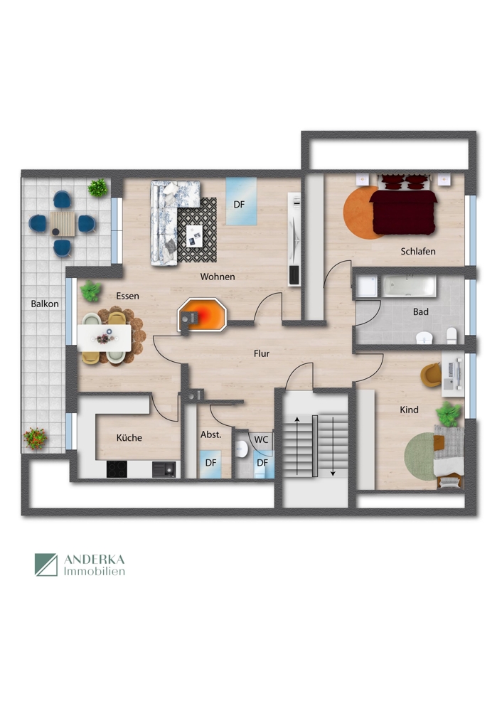 Dachgeschoss Zweifamilienhaus G�nzburg / Reisensburg