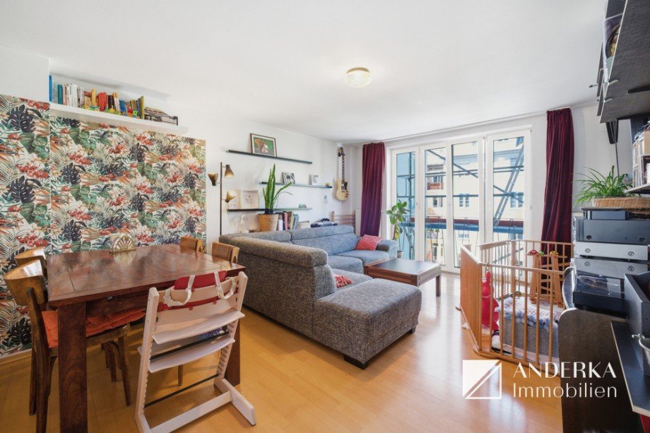 Wohnzimmer Etagenwohnung M�nchen