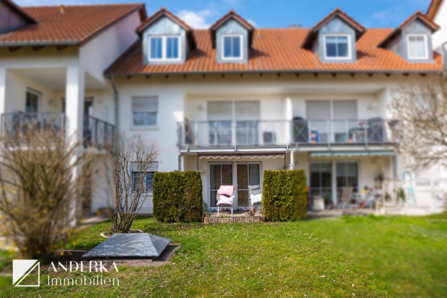 Terrasse & Garten Erdgeschosswohnung Burgau