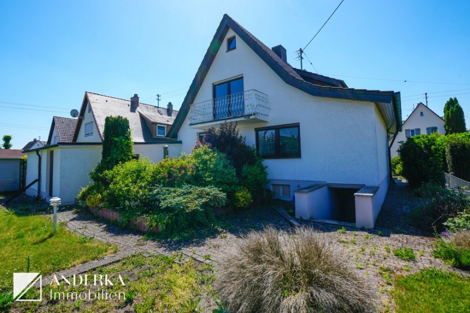 R�ckansicht Einfamilienhaus G�nzburg