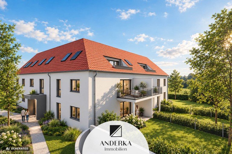 2 Bubesheim Etagenwohnung 3-Zimmer-Neubau mit Balkon | KfW 40 | Baubeginn erfolgt