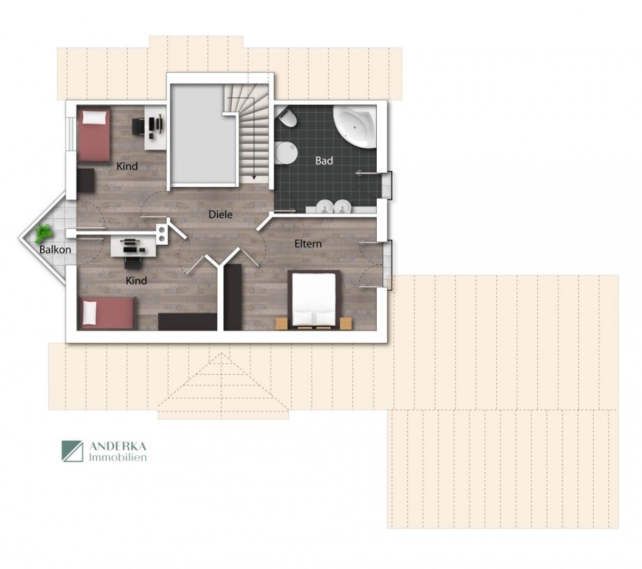 Dachgeschoss Einfamilienhaus Offingen