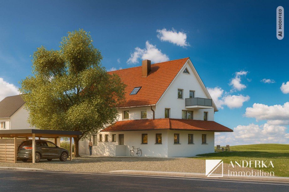 Au�envisulisierung Dachgeschosswohnung Haunsheim