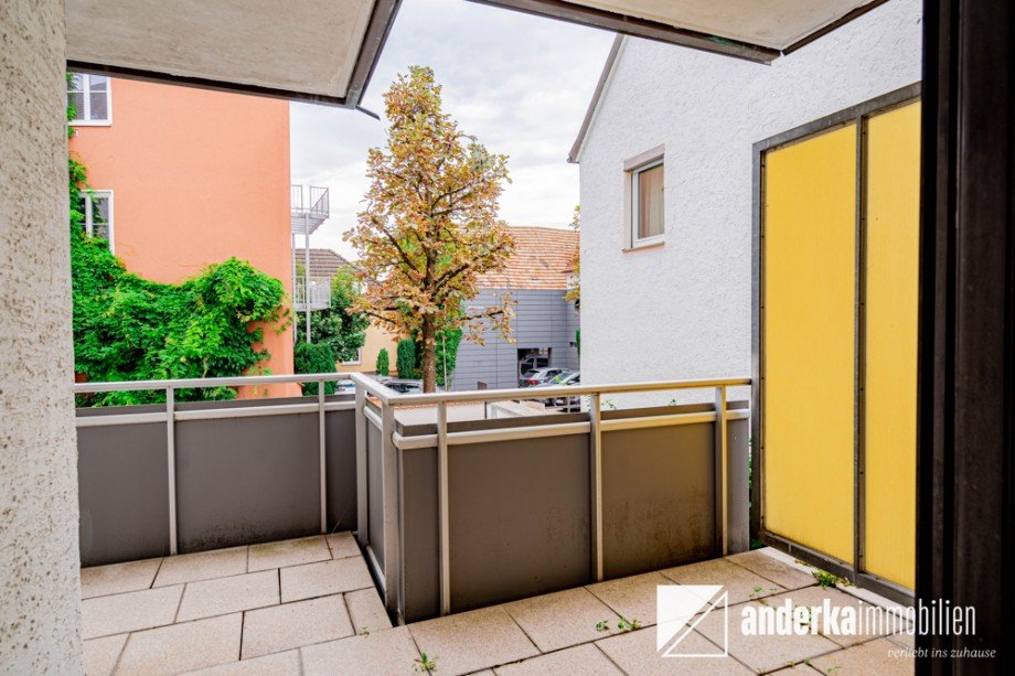 Balkon im 1. Obergeschoss Etagenwohnung G�nzburg