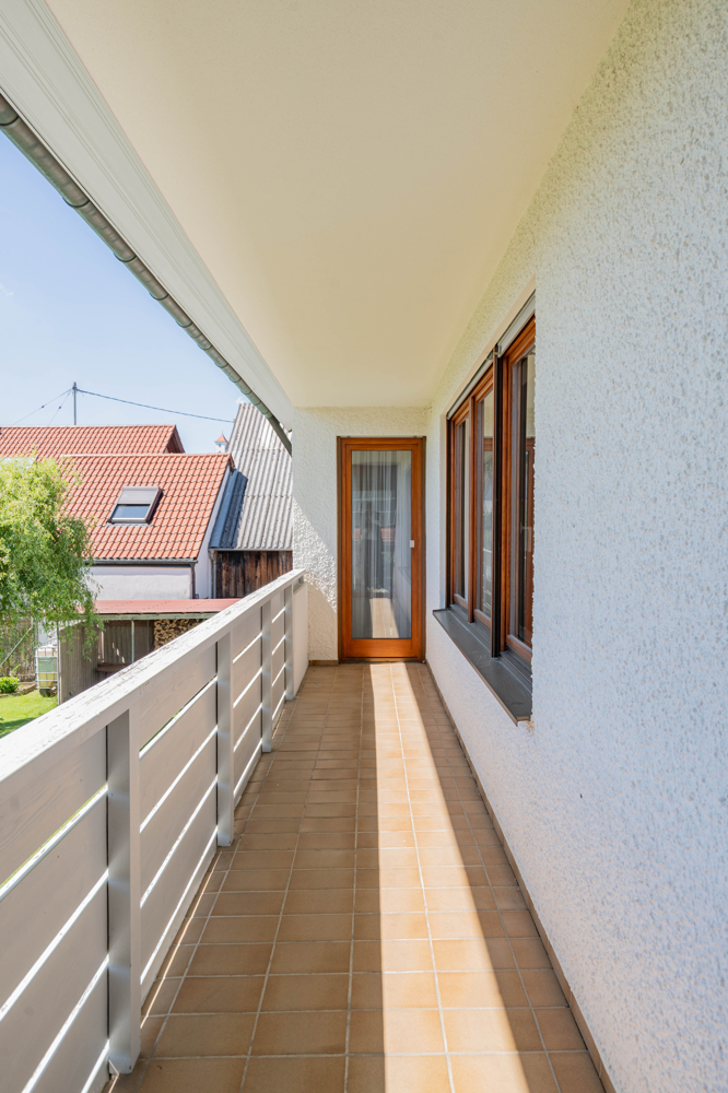 Balkon EG Zweifamilienhaus G�nzburg / Reisensburg