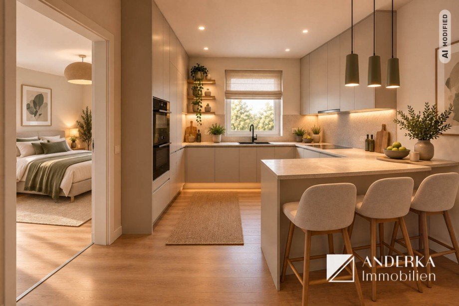 M�gliche Visualisierung K�che Etagenwohnung Haunsheim
