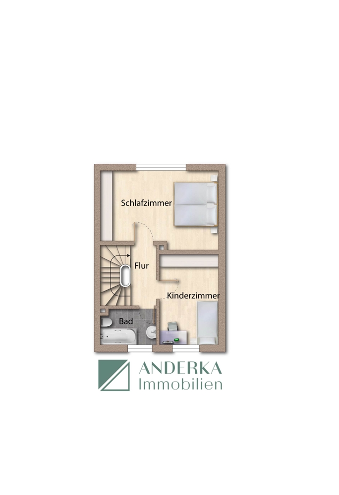 Obergeschoss Doppelhaush�lfte G�nzburg