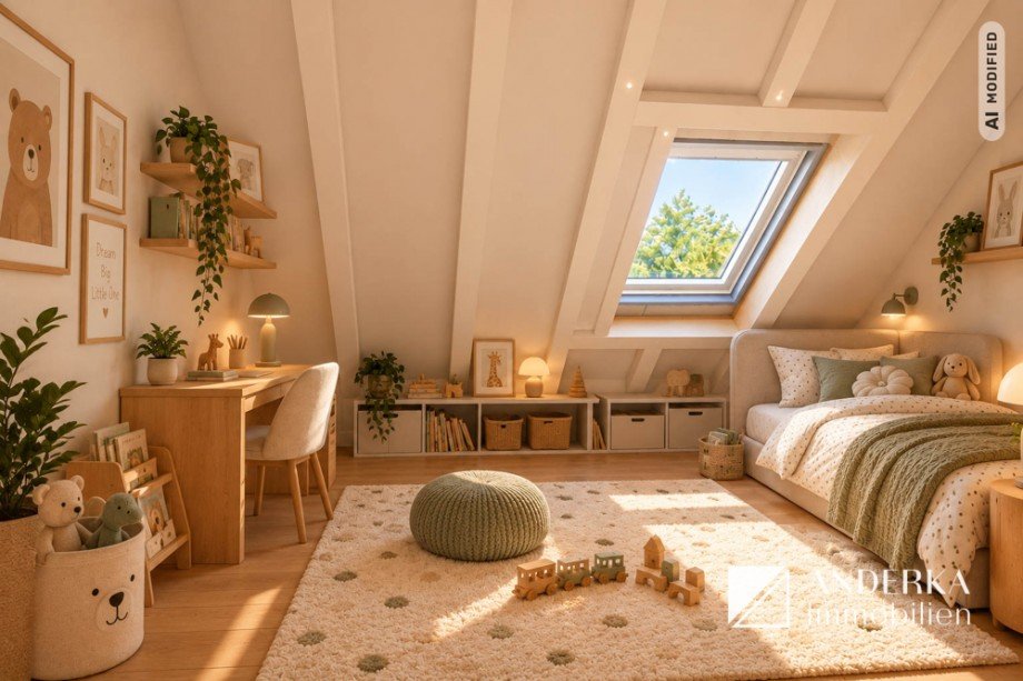 m�gliche Visualisierung Kinderzimmer Dachgeschosswohnung Haunsheim