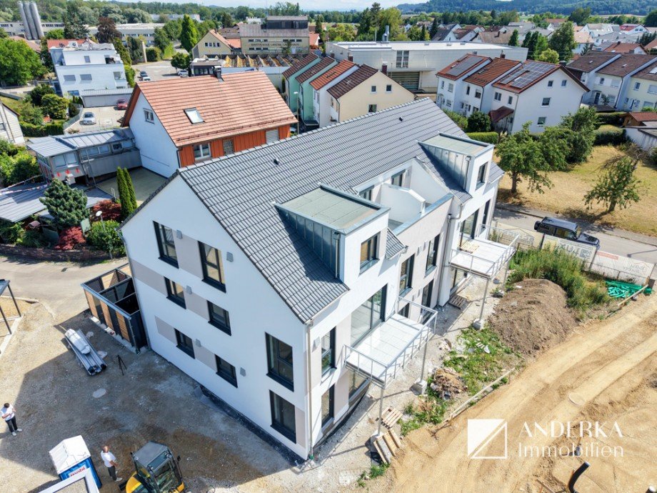 Vogelperspektive Dachgeschosswohnung Dietenheim