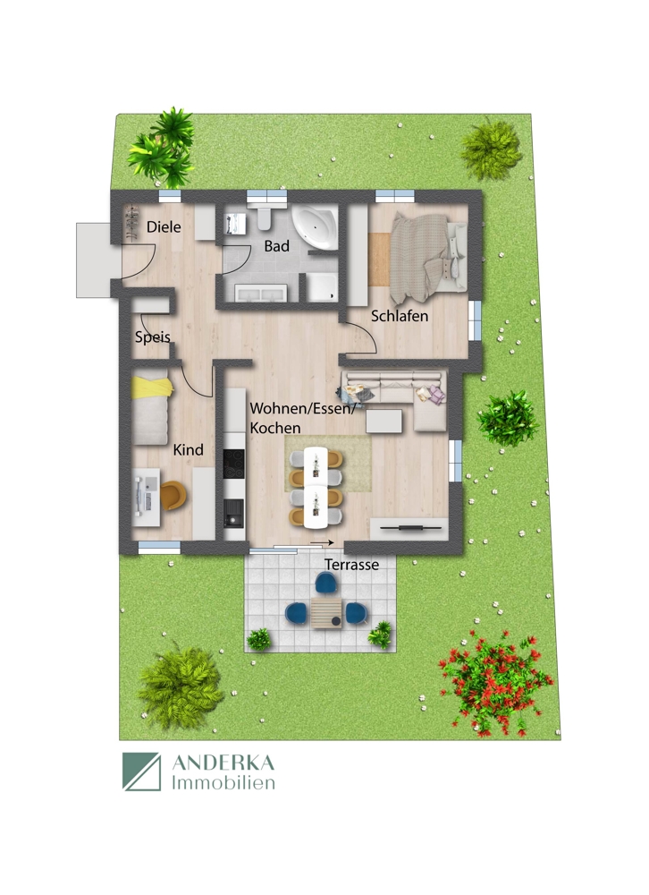  Erdgeschosswohnung Leipheim