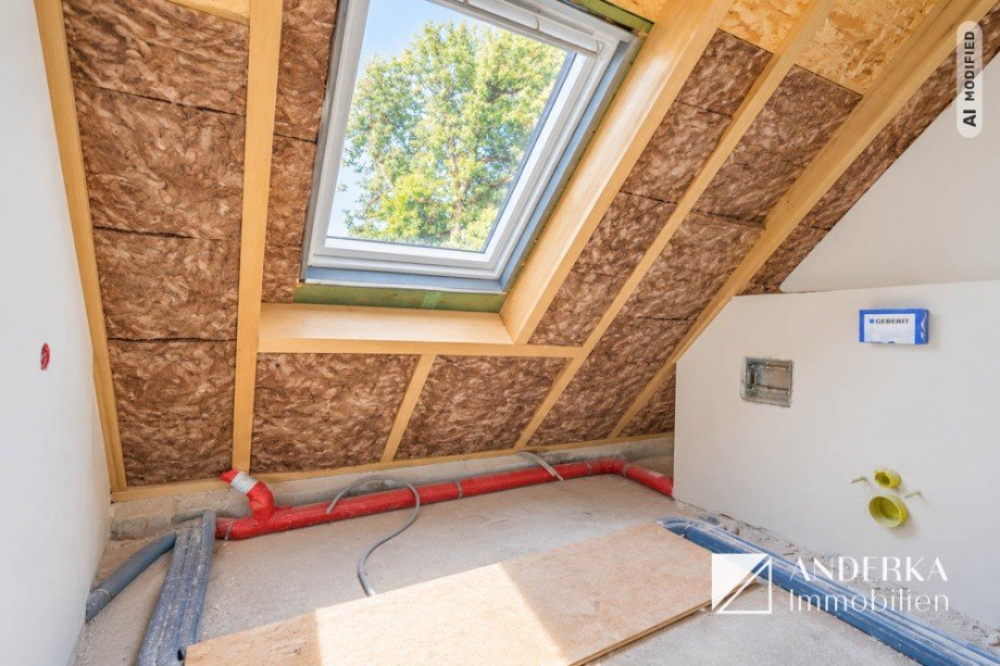 Baufortschritt Badezimmer Dachgeschosswohnung Haunsheim