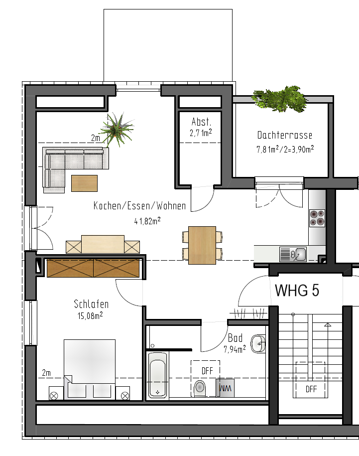  Dachgeschosswohnung Dietenheim